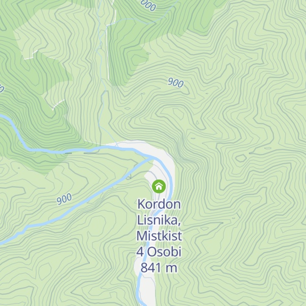 Map of Kodon Lisnika Na +/- 5 Osib