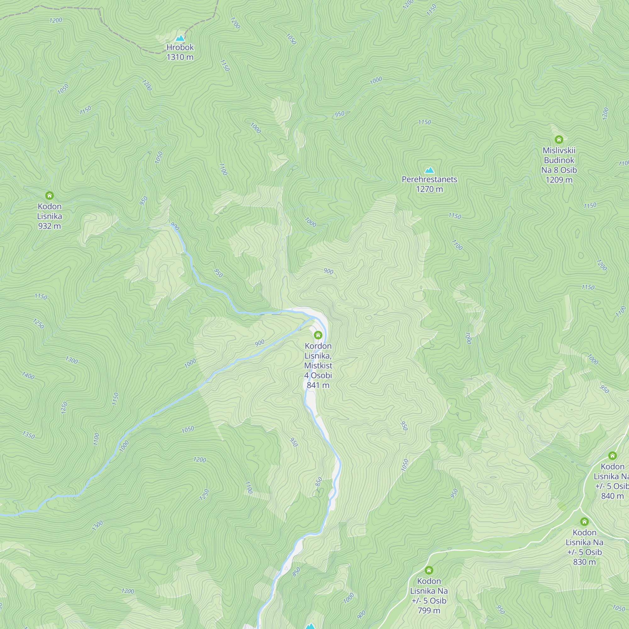 Kodon Lisnika Na +/- 5 Osib map