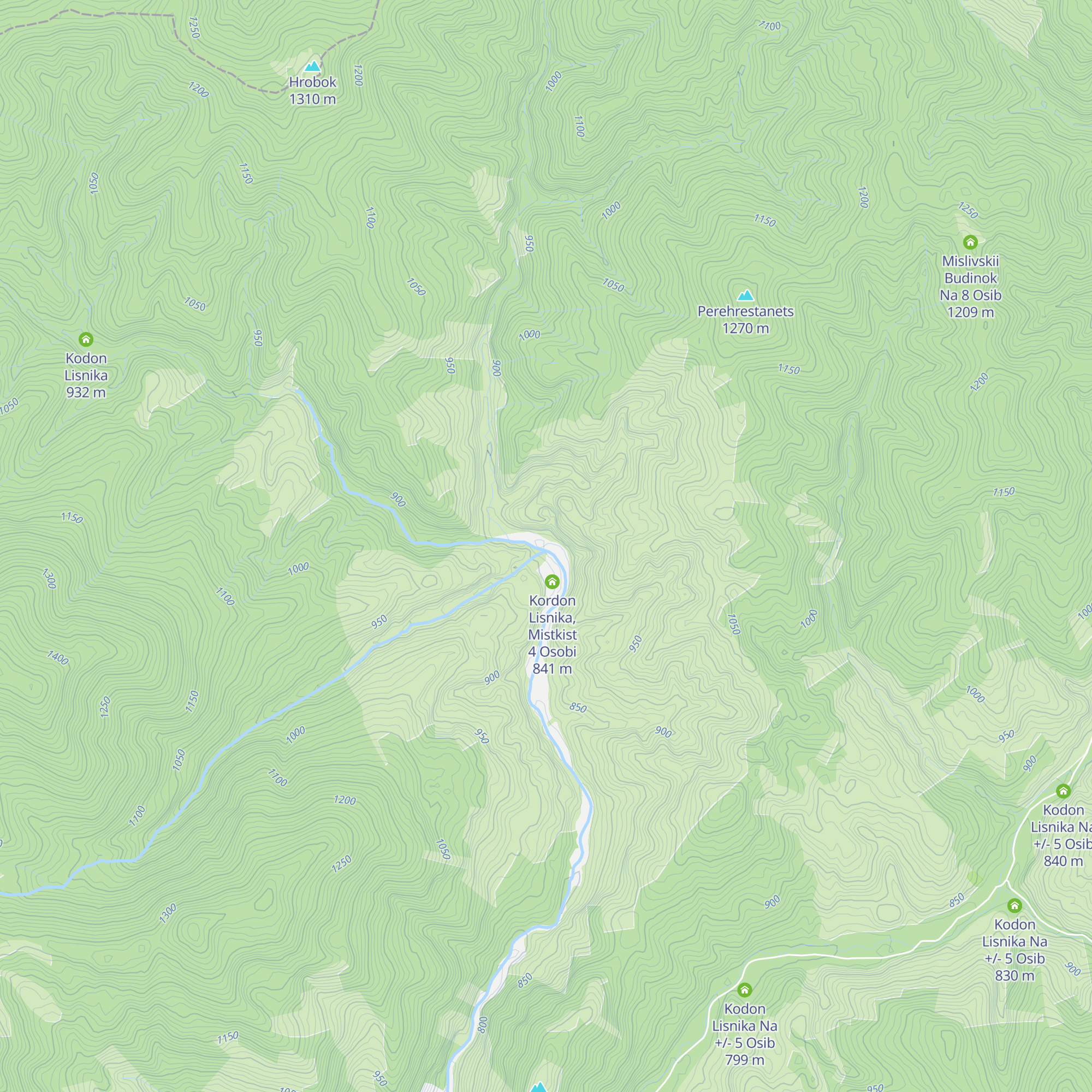 Kodon Lisnika Na +/- 5 Osib map