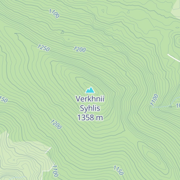 Map of Verkhnii Syhlis