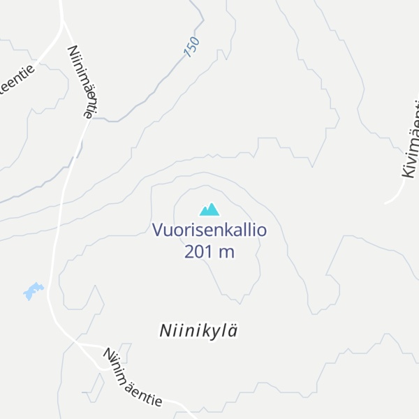 Map of Vuorisenkallio