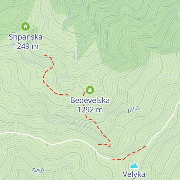 Map of Bedevelska