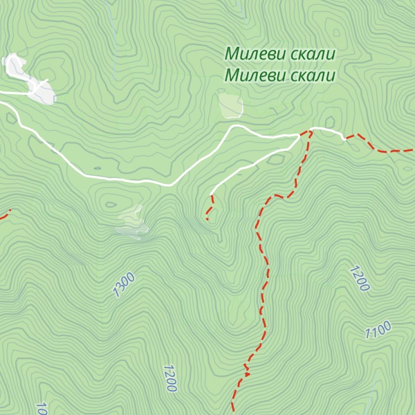 Map of Milevi Skali