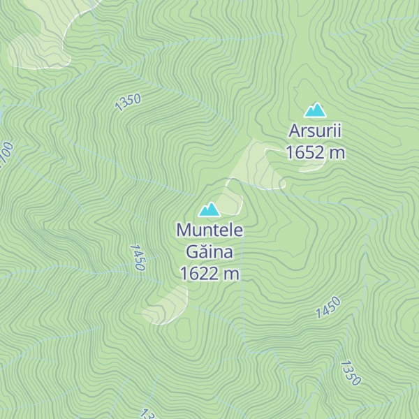 Map of Muntele Găina