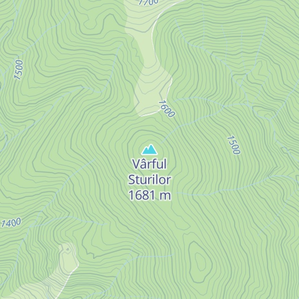 Map of Vârful Sturilor