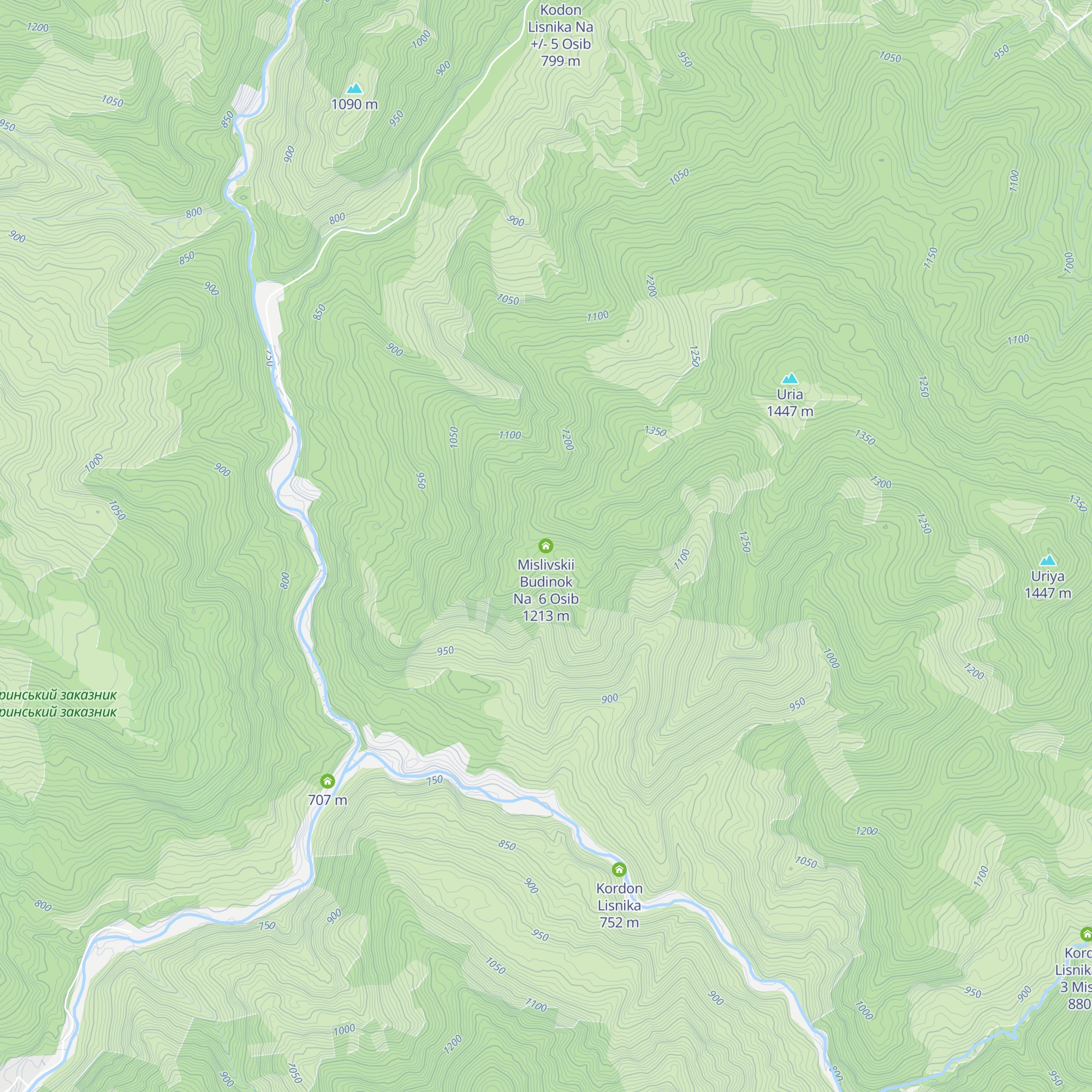 Mislivskii Budinok Na  6 Osib map