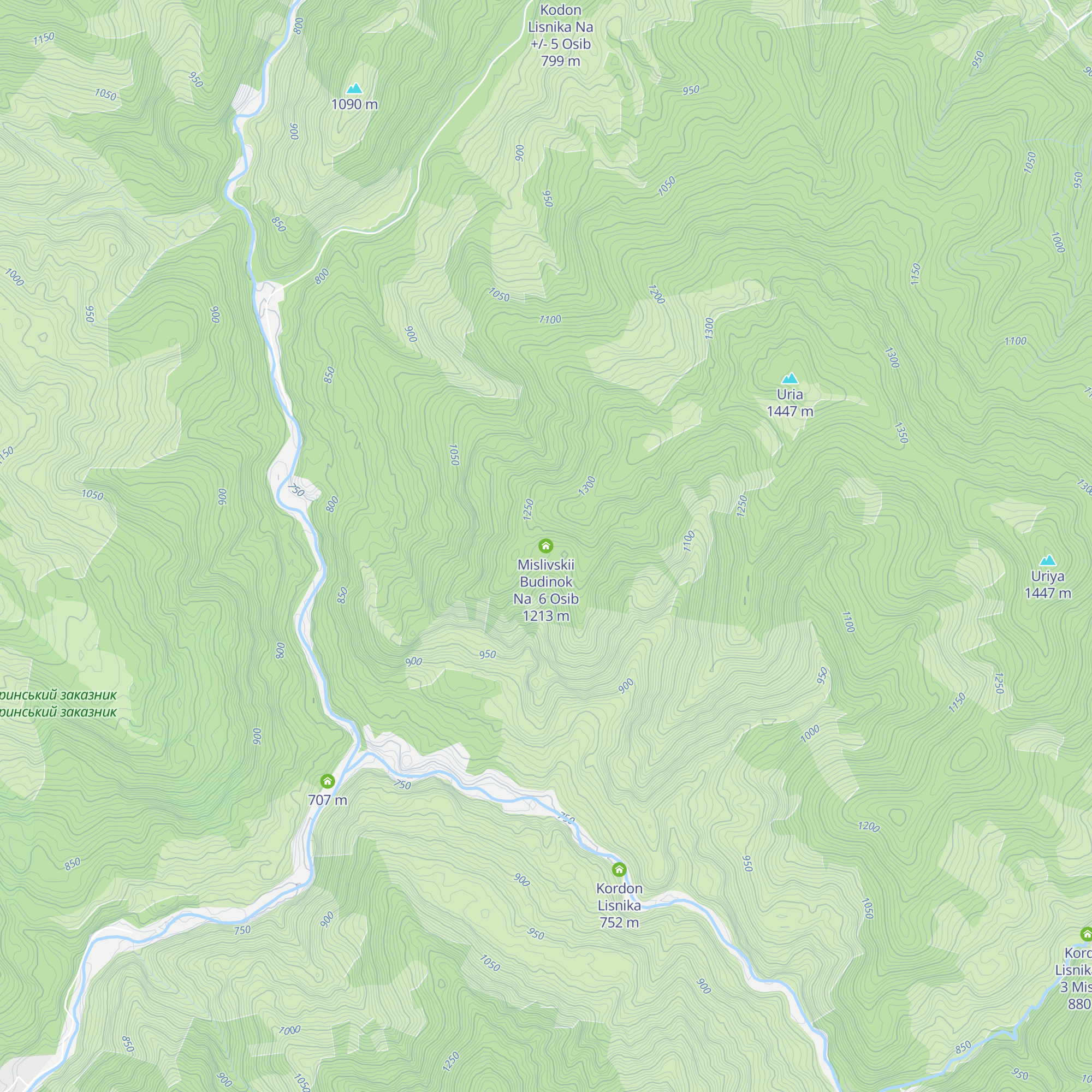 Mislivskii Budinok Na  6 Osib map
