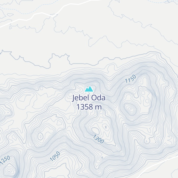 Map of Jebel Oda
