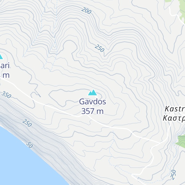 Map of Gavdos