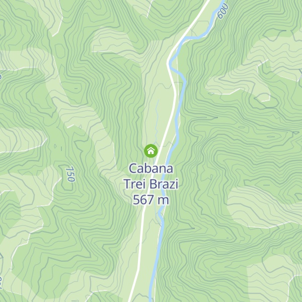 Map of Cabana Trei Brazi