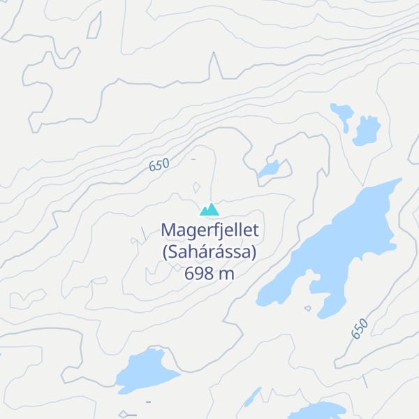 Map of Magerfjellet (Sahárássa)