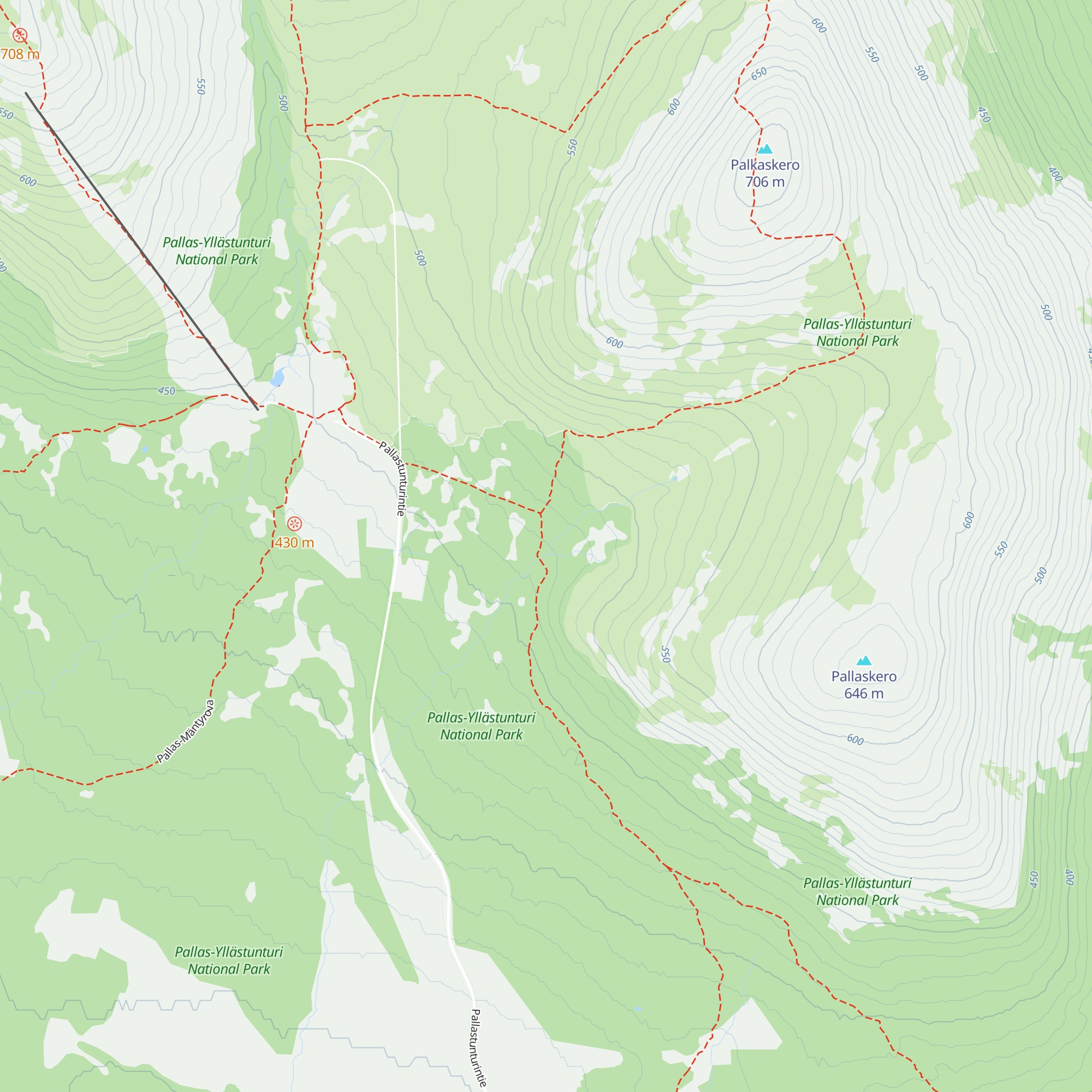 Pallaskota Rental Lapp Hut map