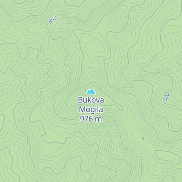 Map of Bukova Mogila