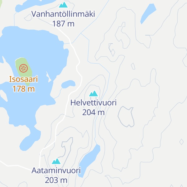 Map of Helvettivuori