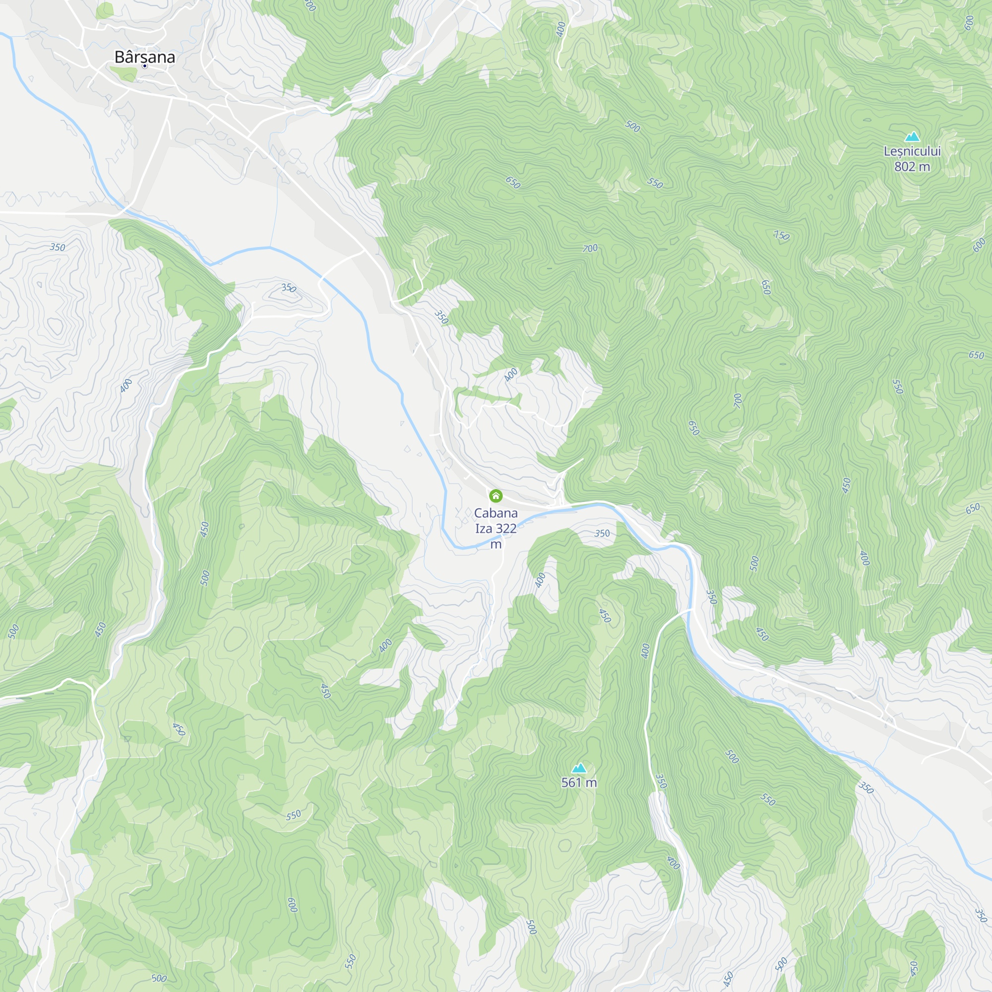 Cabana Iza map