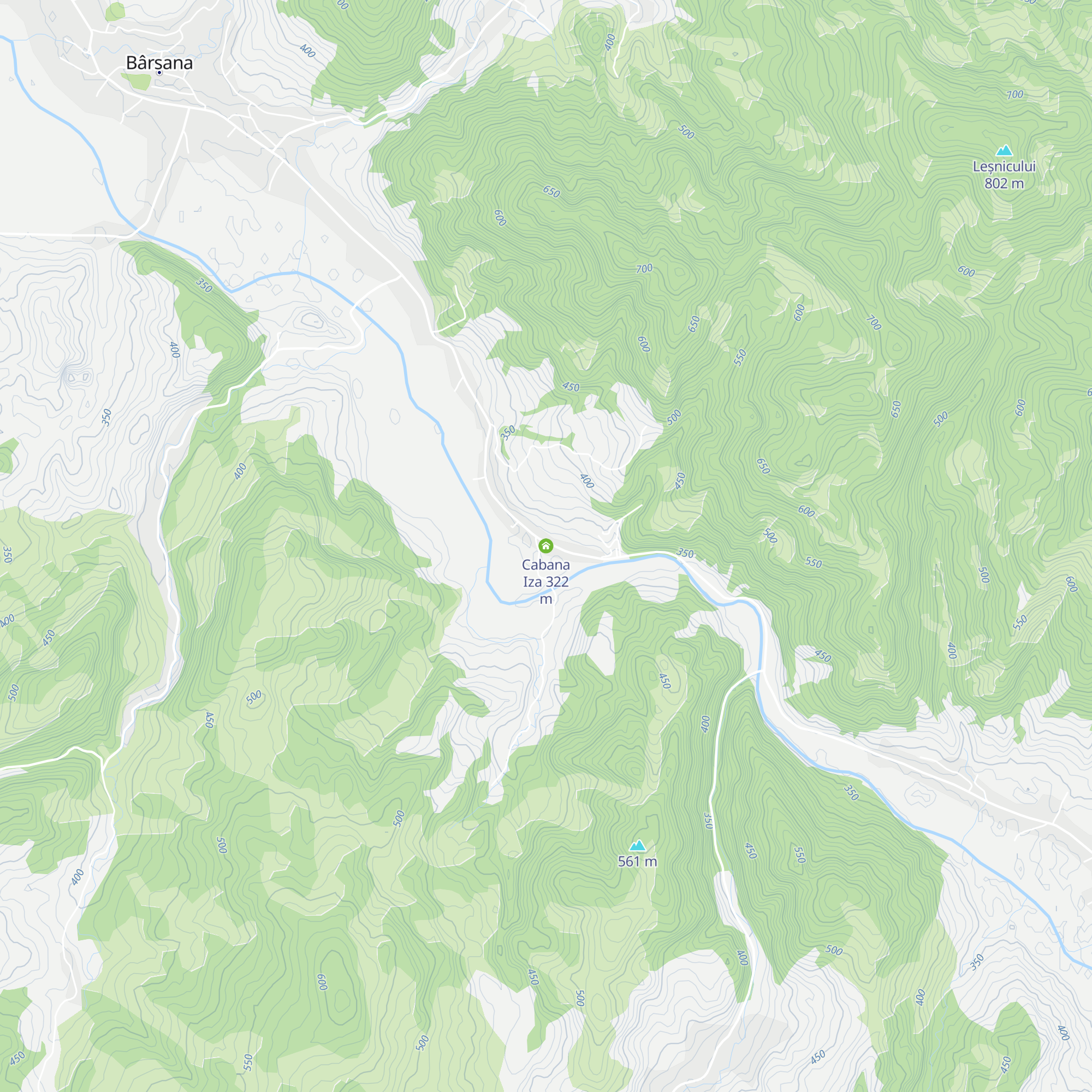 Cabana Iza map