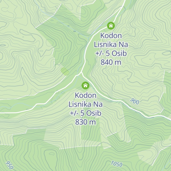 Map of Kodon Lisnika Na +/- 5 Osib