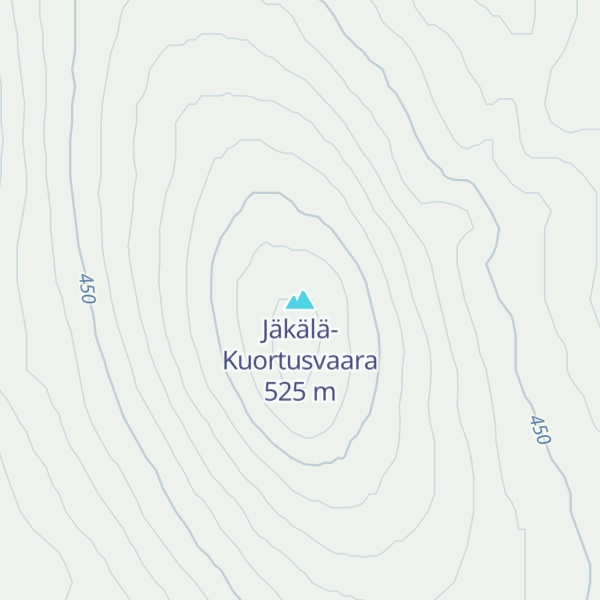Map of Jäkälä-Kuortusvaara