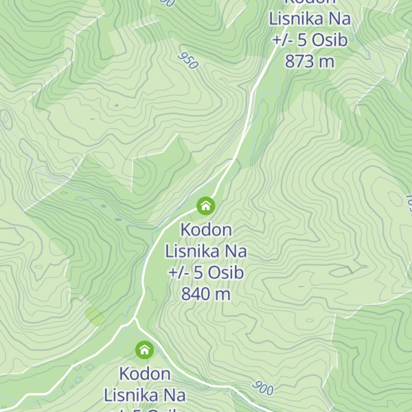 Map of Kodon Lisnika Na +/- 5 Osib