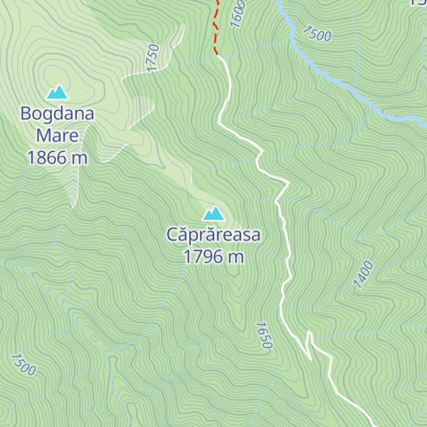 Map of Căprăreasa