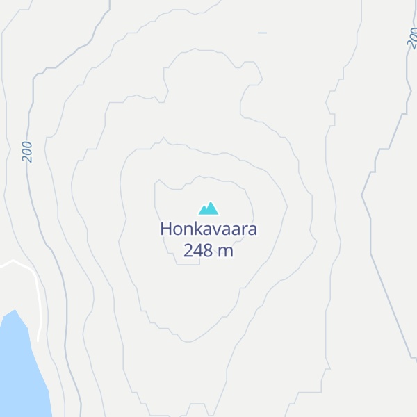 Map of Honkavaara