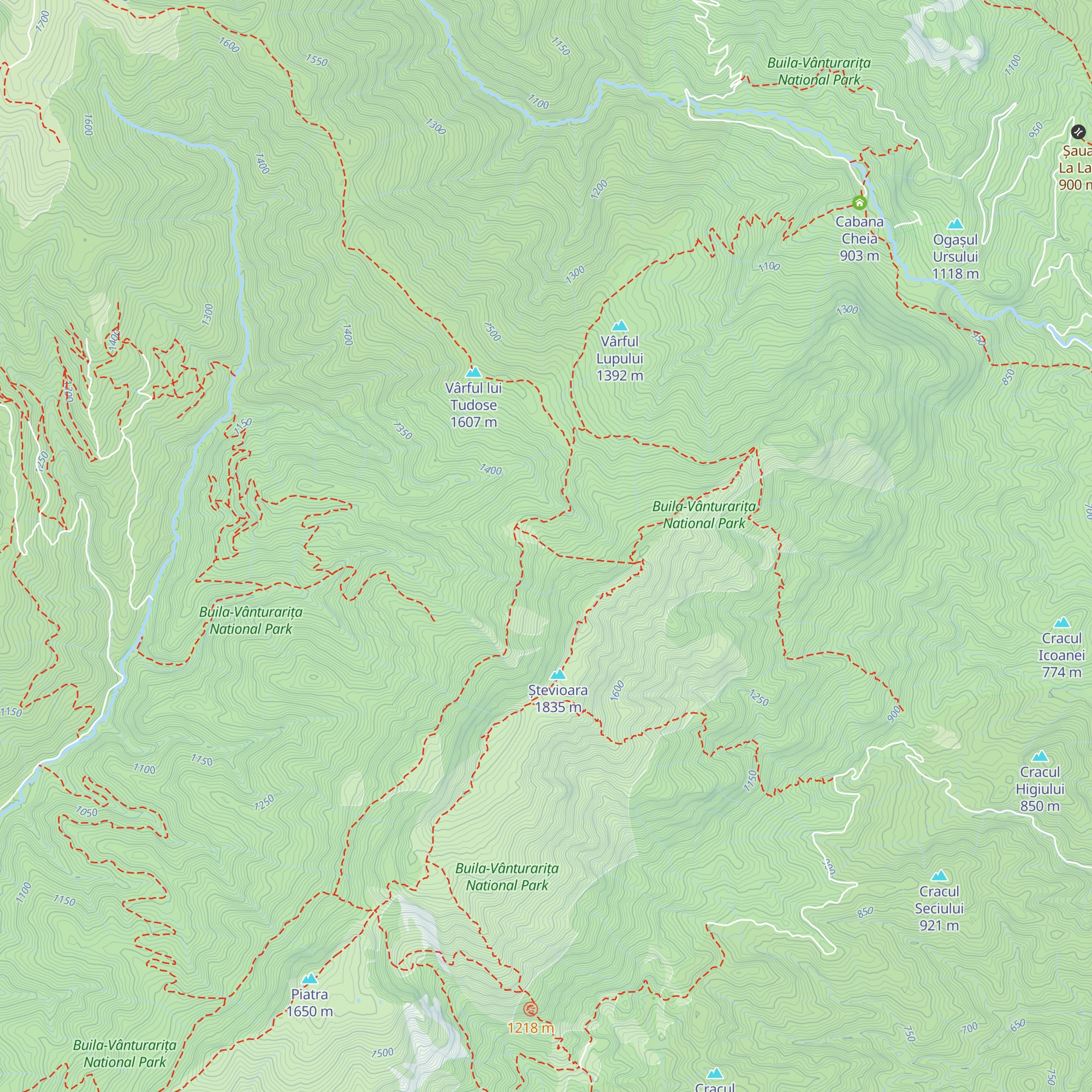 Refugiul Piscul cu Brazi map