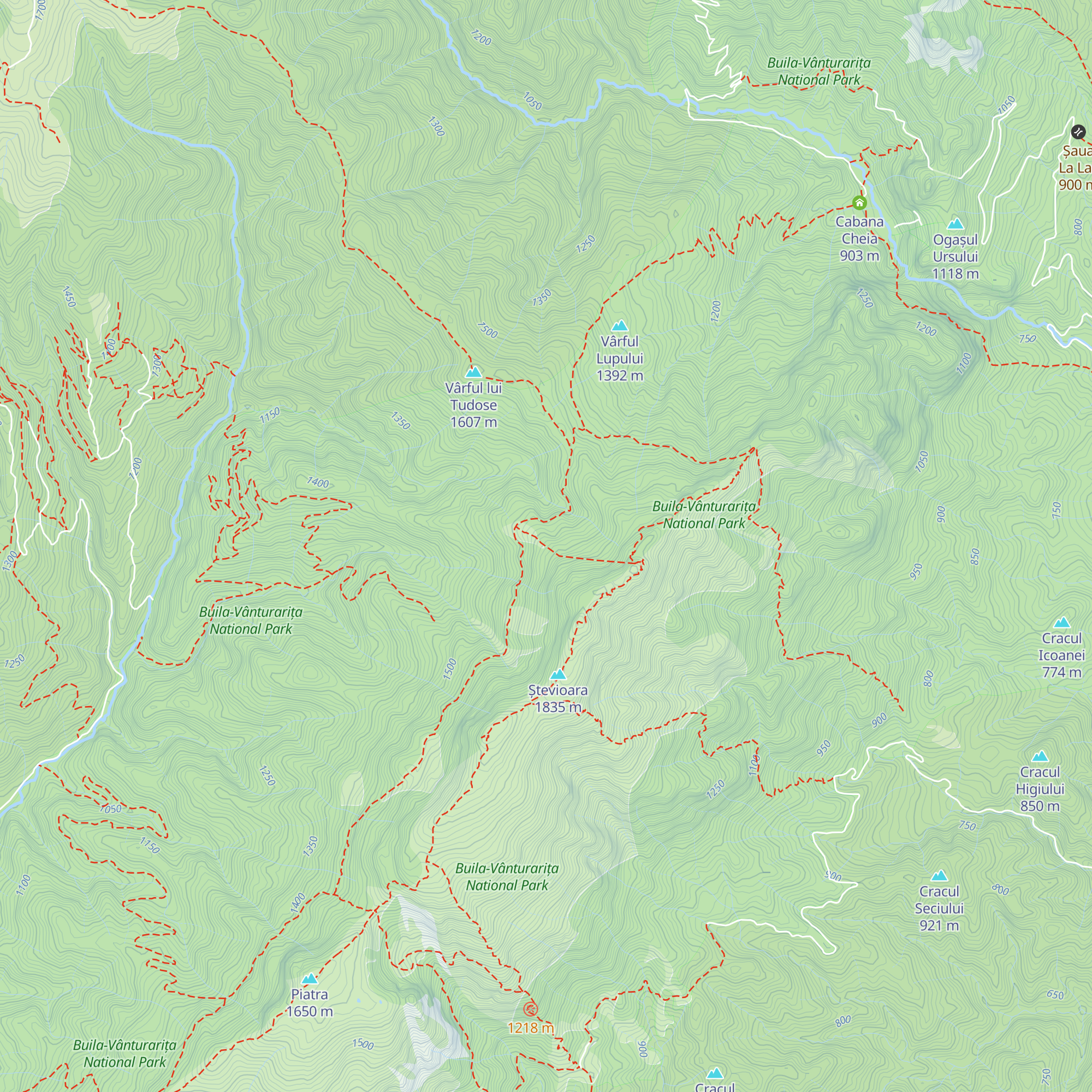 Refugiul Piscul cu Brazi map