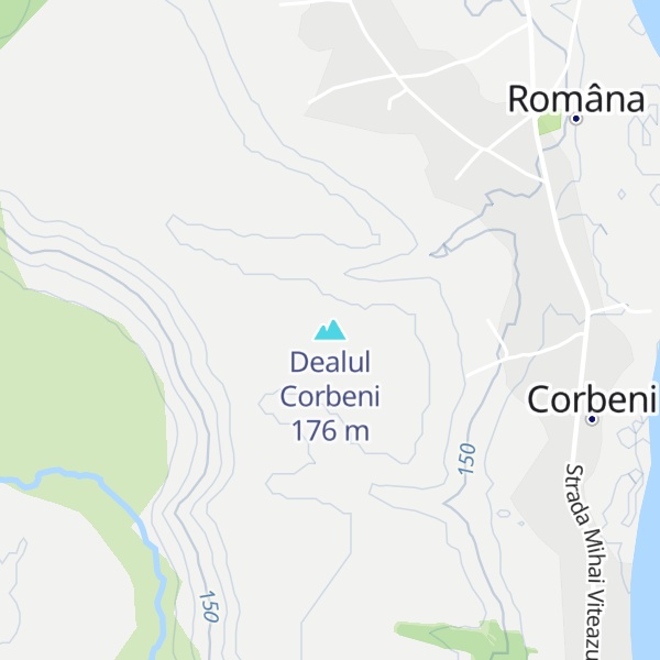 Map of Dealul Corbeni