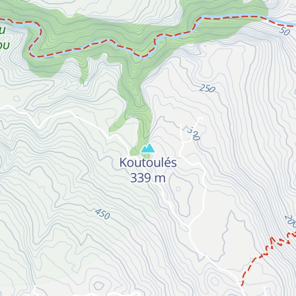 Map of Koutoulés
