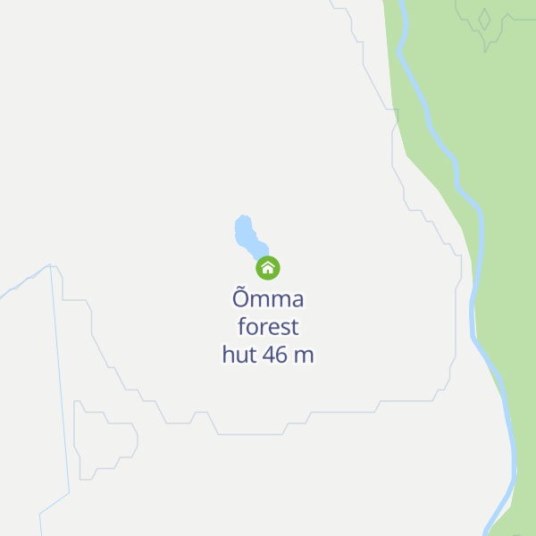 Map of Õmma forest hut