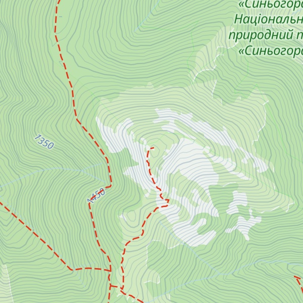 Map of Serednia