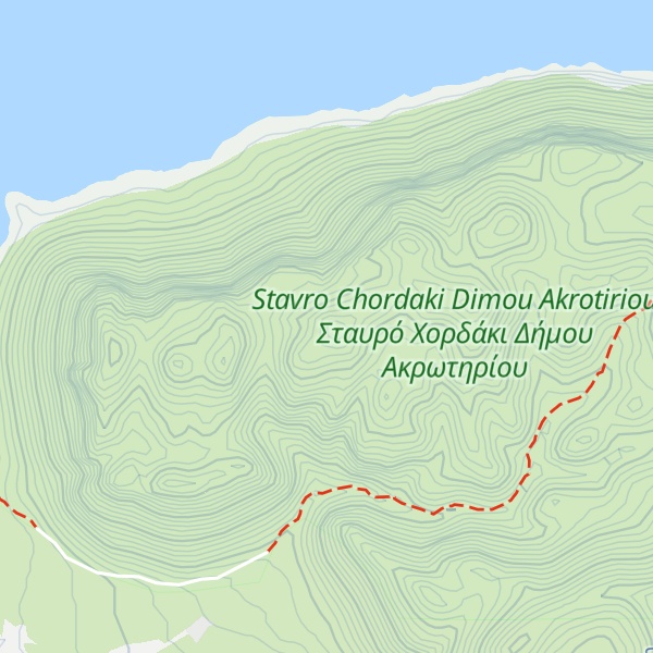 Map of Strongyló Kefáli