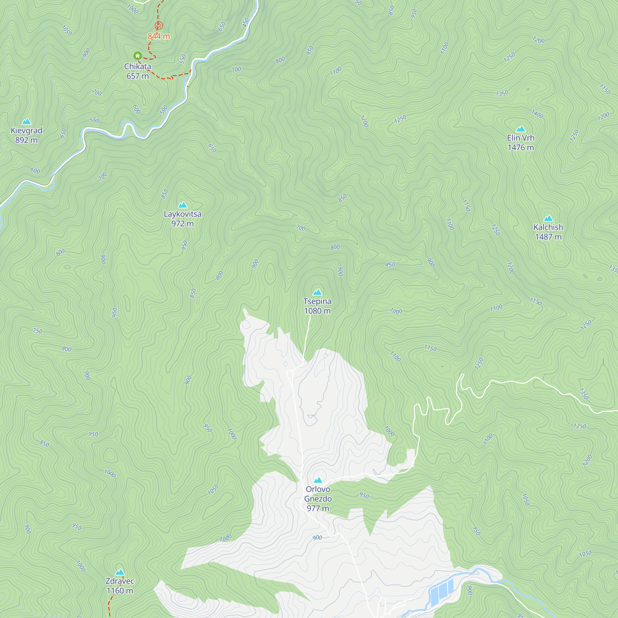 Hizha Cepina map