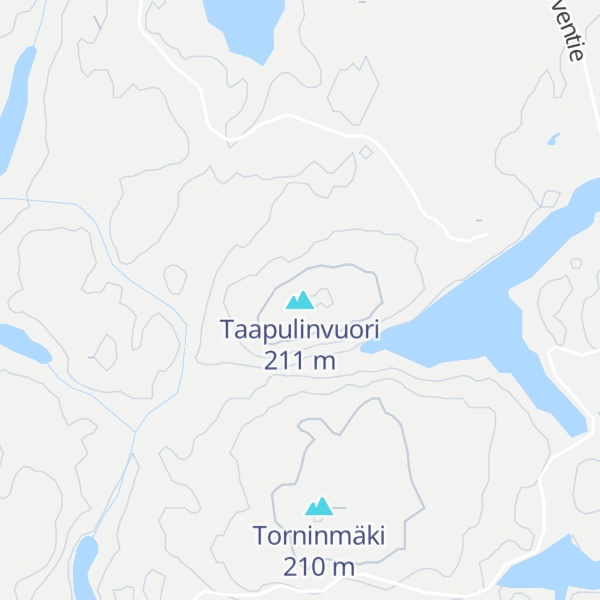 Map of Taapulinvuori