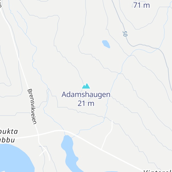 Map of Adamshaugen