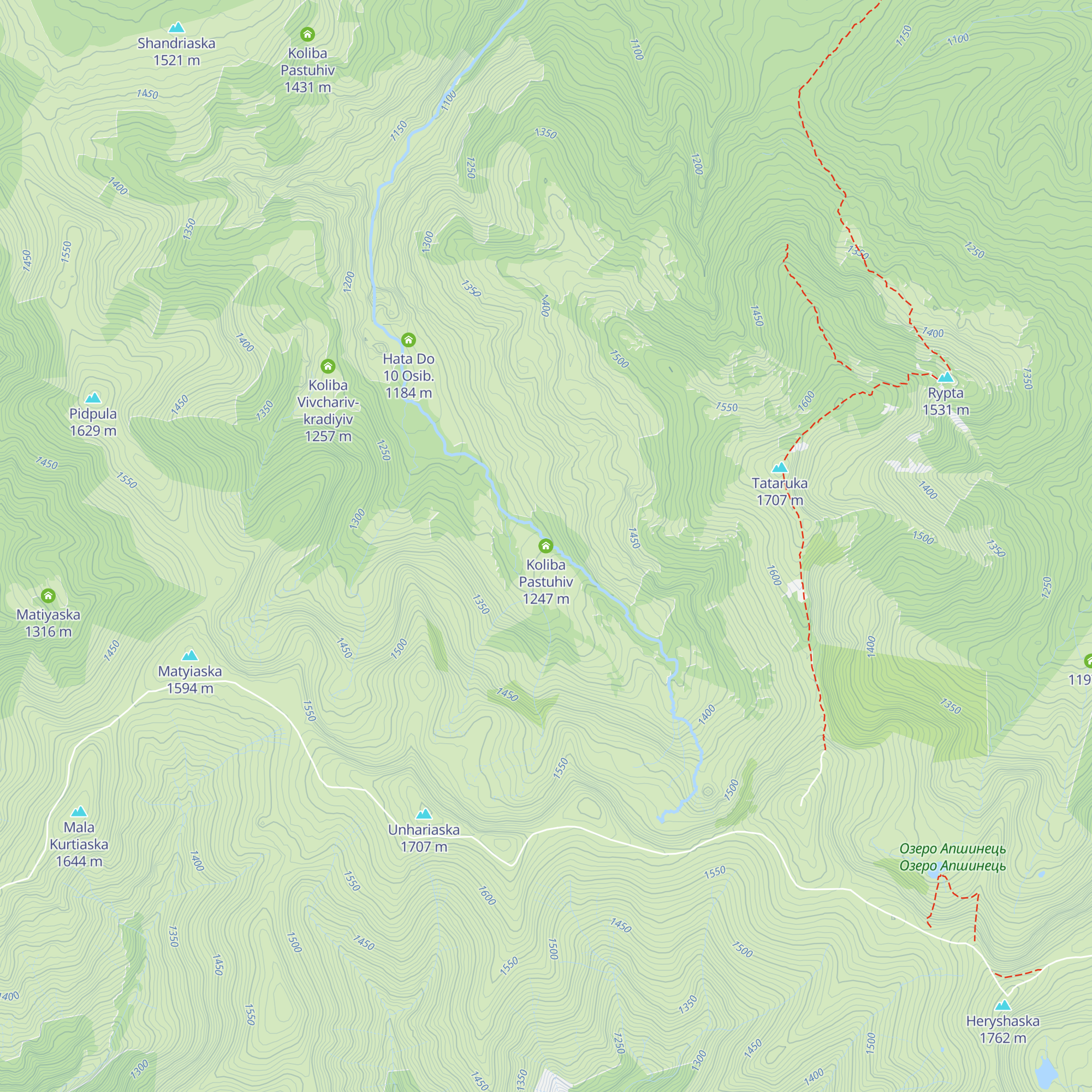 Koliba Pastuhiv map