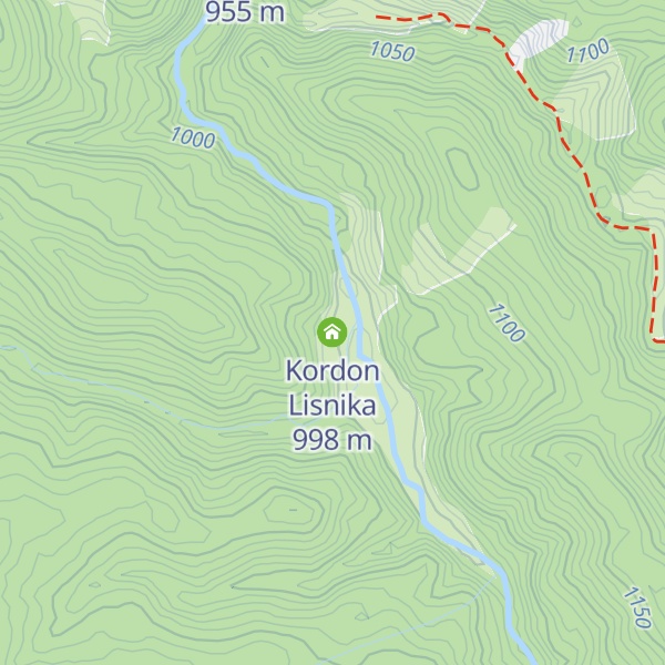 Map of Kordon Lisnika