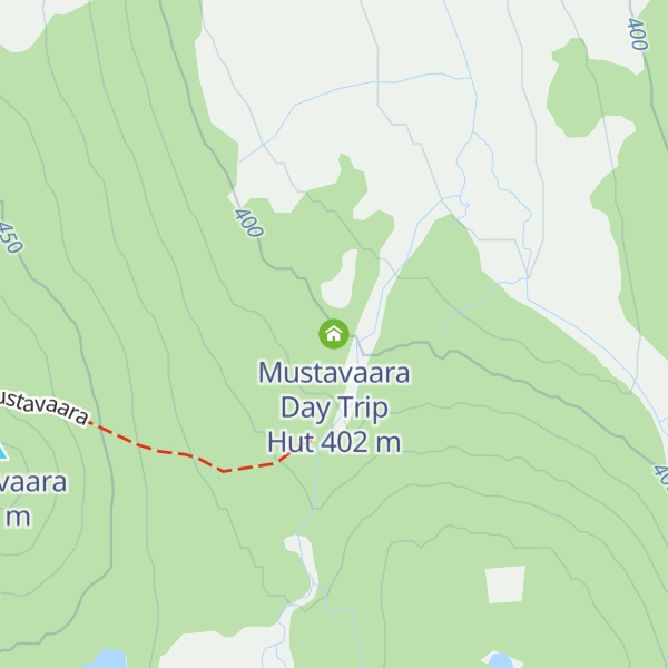 Map of Mustavaara Day Trip Hut