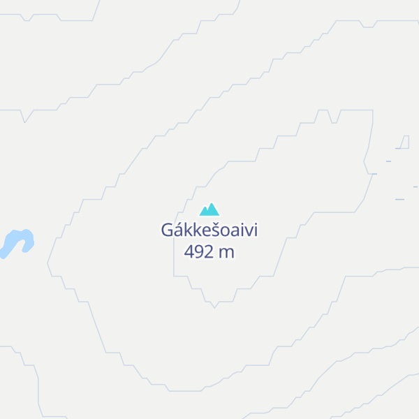 Map of Gákkešoaivi