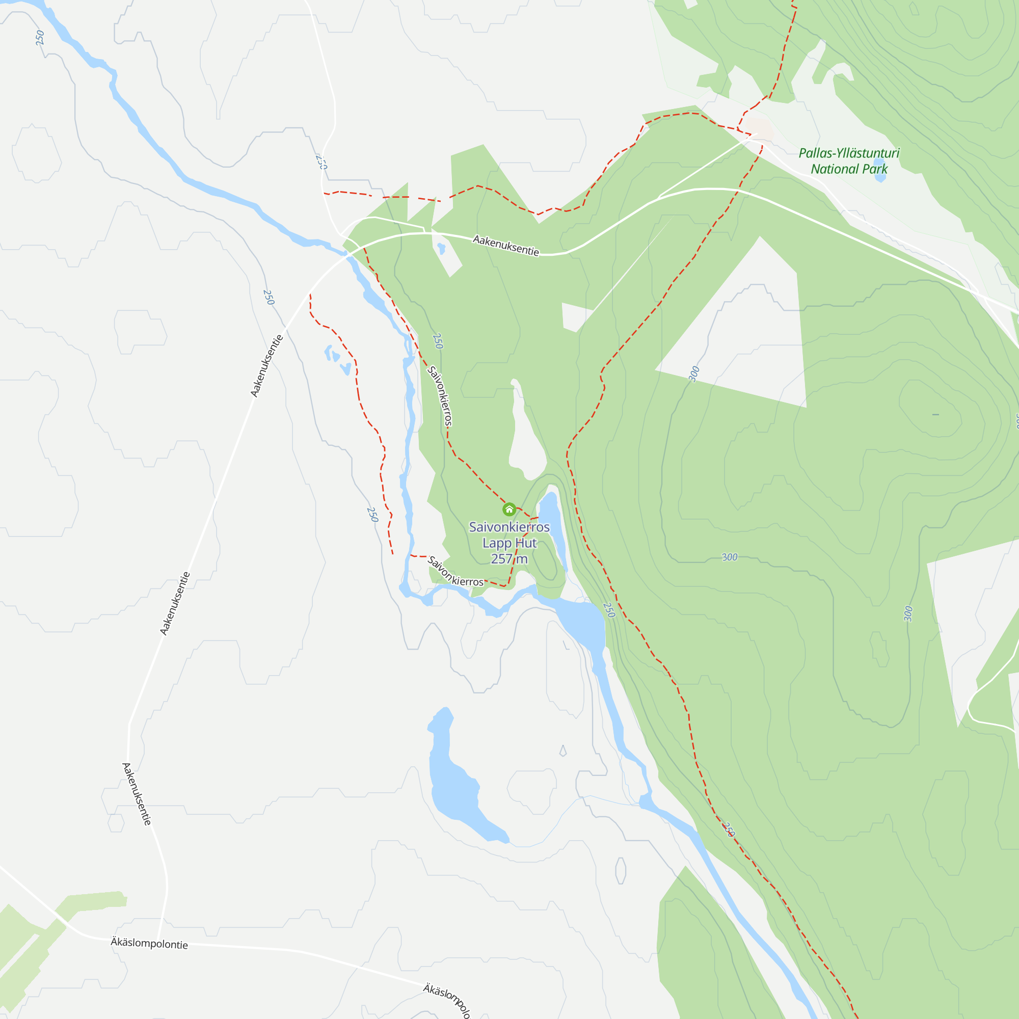 Saivonkierros Lapp Hut map