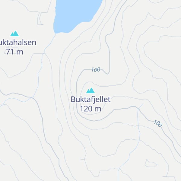 Map of Buktafjellet