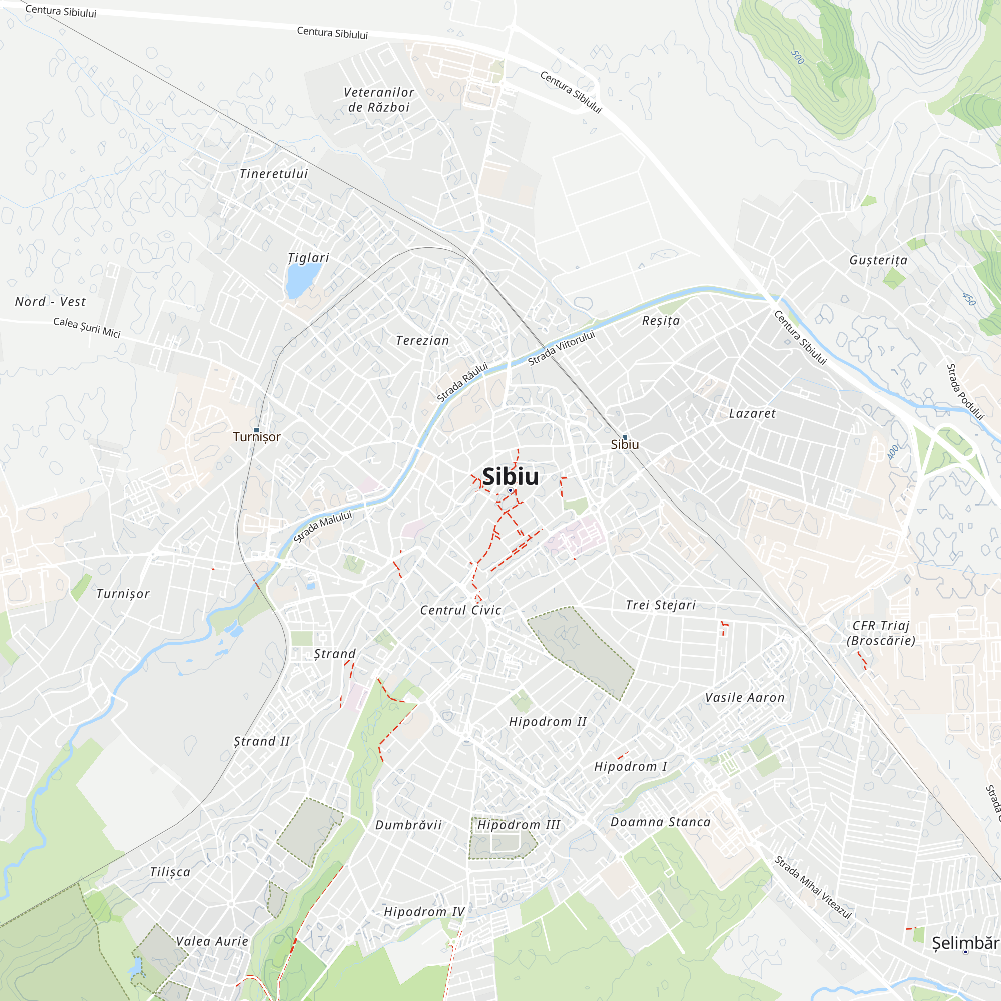 Tourist Info Sibiu map