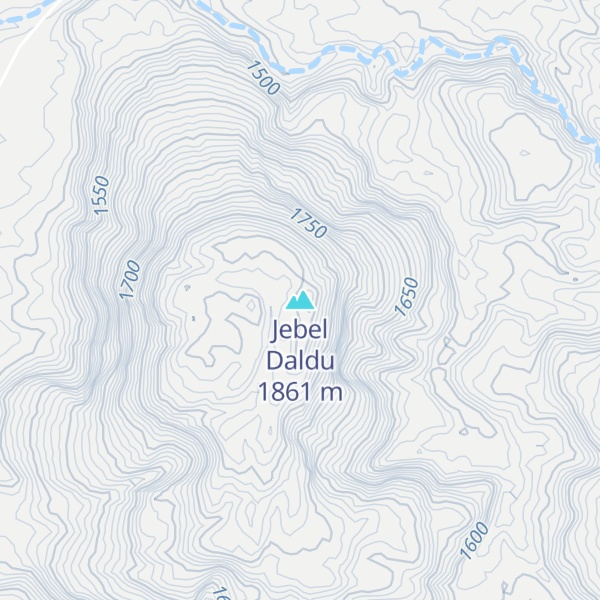 Map of Jebel Daldu