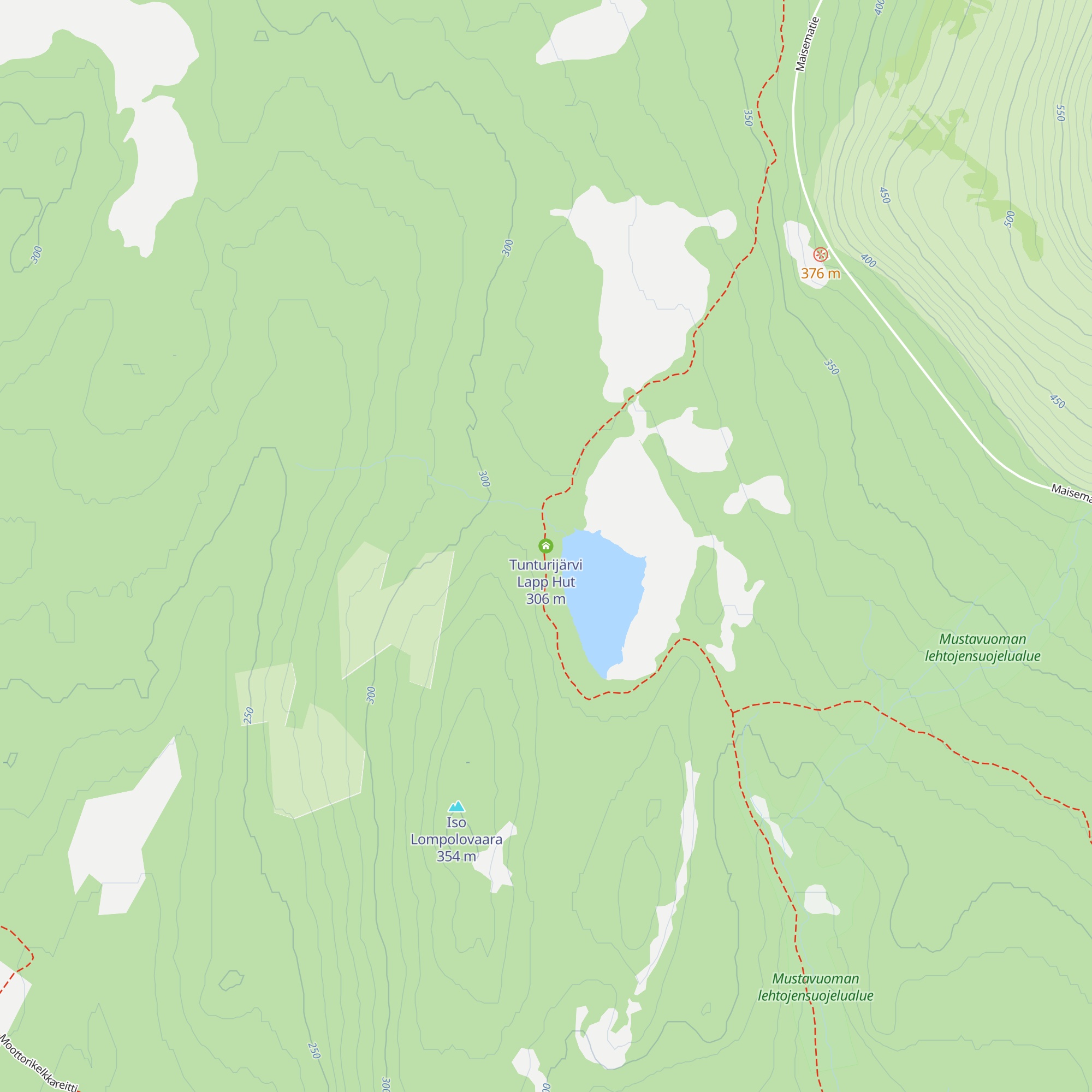 Tunturijärvi Lapp Hut map