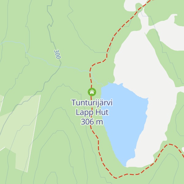 Map of Tunturijärvi Lapp Hut