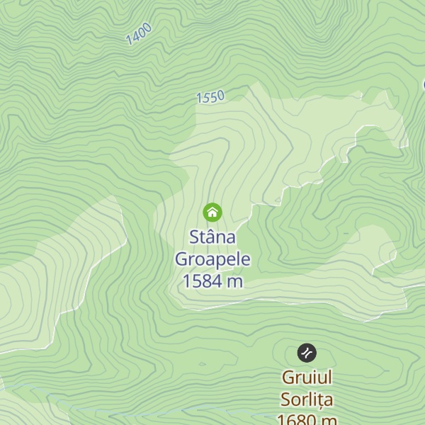 Map of Stâna Groapele