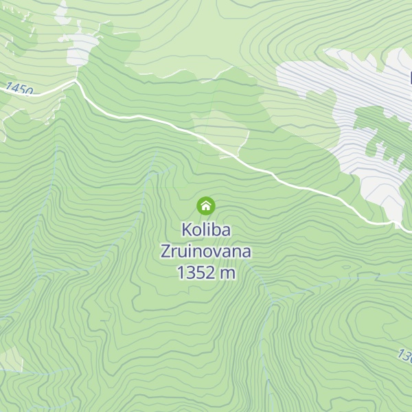Map of Koliba Zruinovana