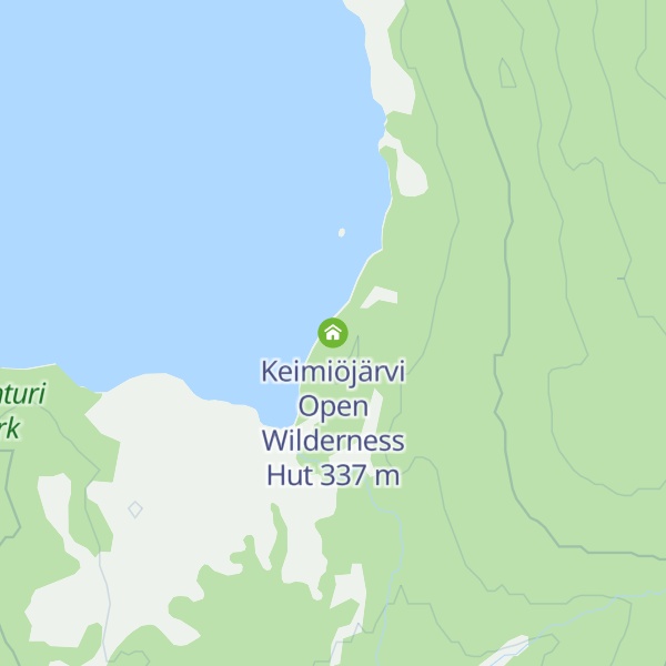 Map of Keimiöjärvi Open Wilderness Hut