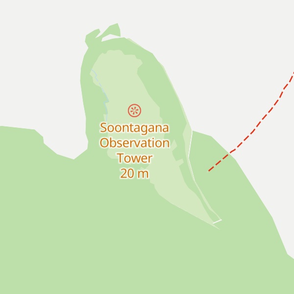 Map of Soontagana forest hut