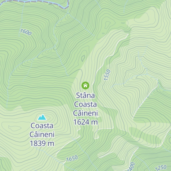 Map of Stâna Coasta Câineni